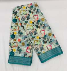 Geet Gauri soft cotton silk saree with digital printing