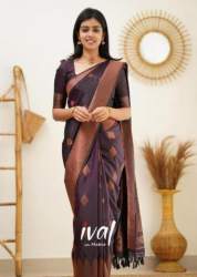 Geet Gauri soft Litchi silk saree with border