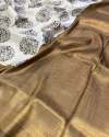 GEET GAURI SOFTY SILK SAREE WITH DIGITAL PRINT N GOLD JARI N JHALAR  thumb 6