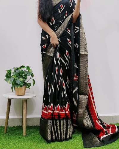  Geet Geet Dolla silk sarees with Digital printed beautiful viscos Jaccard Border 
