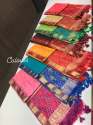 Geet Geet Presents pure Banarasi Silk katan bandhani weave saree