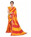 Georgette bandhani saree with lace border