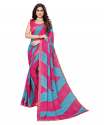 Georgette bandhani saree with lace border thumb 2