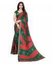 Georgette bandhani saree with lace border thumb 3