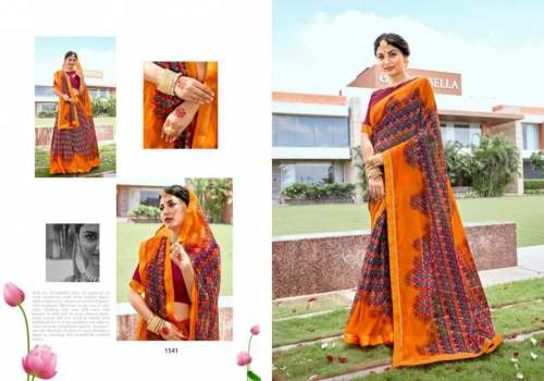  Georgette Fancy sarees with blouse