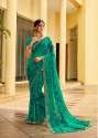 Georgette Floral Printed, Stone Embellished  saree thumb 4