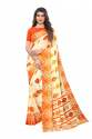 georgette saree with plain blouse thumb 1