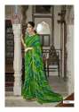 Georgette Stripes Foil Printed sarees thumb 2