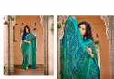 Georgette weaving border fancy sarees thumb 4