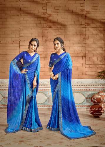  Georgette with Foil Embellished sarees