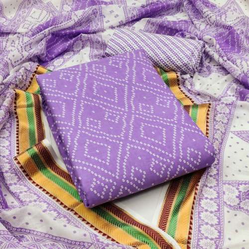 GGF Present PC Cotton Print suit with mal mal cotton dupatta