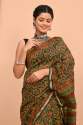 GGF Presents Pure Hand Printed Chanderi Silk Sarees With Blouse thumb 4