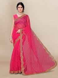 GGF pure organza silk Saree with embroidered and sequence work 