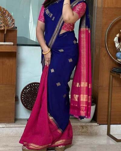 GGF Semi-Mysore silk sarees  with rich pallu