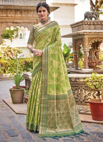 Handloom Silk Zari Woven Work saree