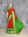 Ikkat Pattu Saree thumb 2