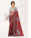 imported digital print siroski diamond saree thumb 1