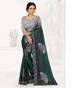 imported digital print siroski diamond saree thumb 3