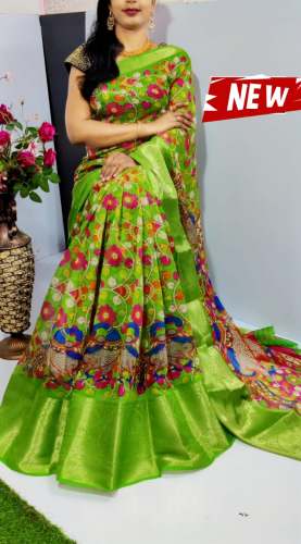  kanchi patto chanderi Silk printed saree