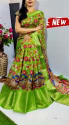  kanchi patto chanderi Silk printed saree