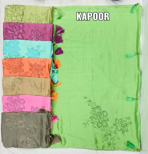 KAPOOR SILK SAREE WITH STONES