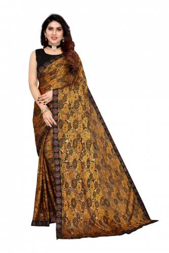 KNITTED LYCRA PRINTED SAREE