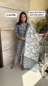 Ladies Daily Wear Cotton Printed Kurtis Pant Dupatta Set thumb 1