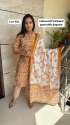 Ladies Daily Wear Cotton Printed Kurtis Pant Dupatta Set thumb 2