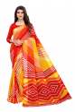 LINEN JARI PRINTED SAREE thumb 1