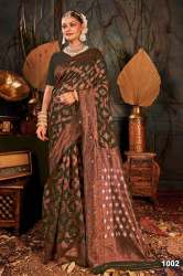 Linen Silk with Heavy Rich Pallu saree