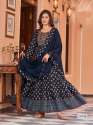 Long Anarkali Stitched with Matching Dupatta thumb 3
