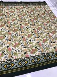 Modal Silk Patola Saree With Lagdi Patta Pallu and Contrast Blouse 