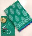 Mulmul Cotton Block Print Saree by Geet Gauri Fashion thumb 3