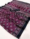 New Designer Collection Of  Ajrakh Saree thumb 3