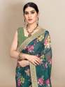 Organza Digital printed sarees thumb 10