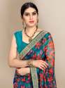 Organza Digital printed sarees thumb 11