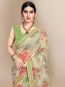 Organza Digital printed sarees thumb 6