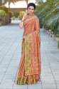 Organza Zari Weaving sarees thumb 1