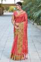 Organza Zari Weaving sarees thumb 5