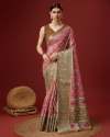 Premium cotton saree with heavy border  thumb 2
