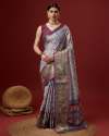 Premium cotton saree with heavy border  thumb 3