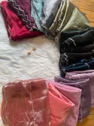 Premium Jimmy Chu Silk With HandWork Silvar Cut Dana And Jarkand Sareee