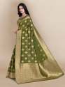 Premium Silk  Soft Banarasi Organza Saree thumb 3