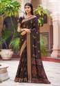 PRINTED CHANDERI COTTON SAREES thumb 1