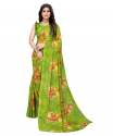 printed georgette saree with blouse