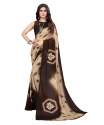 printed georgette saree with blouse thumb 3