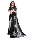 printed georgette saree with blouse thumb 4