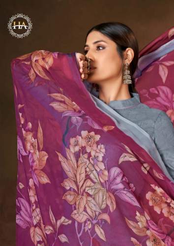 Pure Cambric suit with Embroidery & Swarovski Work