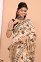  Pure Chanderi Silk printed  Sarees With Blouse thumb 1