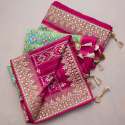 Pure Chinnon Patola Silk sarees thumb 3